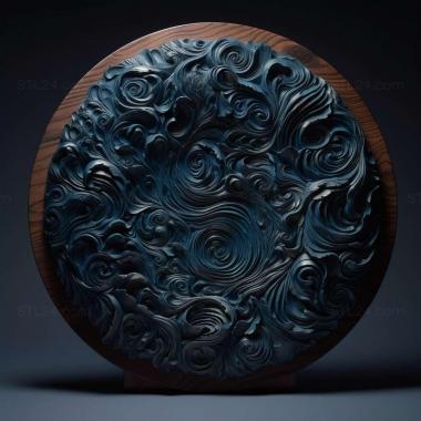 Patterns and decorations stl deep blue 4 3d model